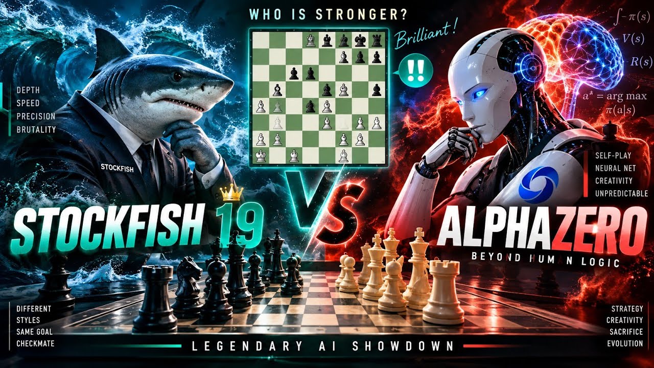 Stockfish  vs AlphaZero&mdash;An Epic Chess Engine Showdown Featuring, Rook Sacrifices & Powerful Attacks
