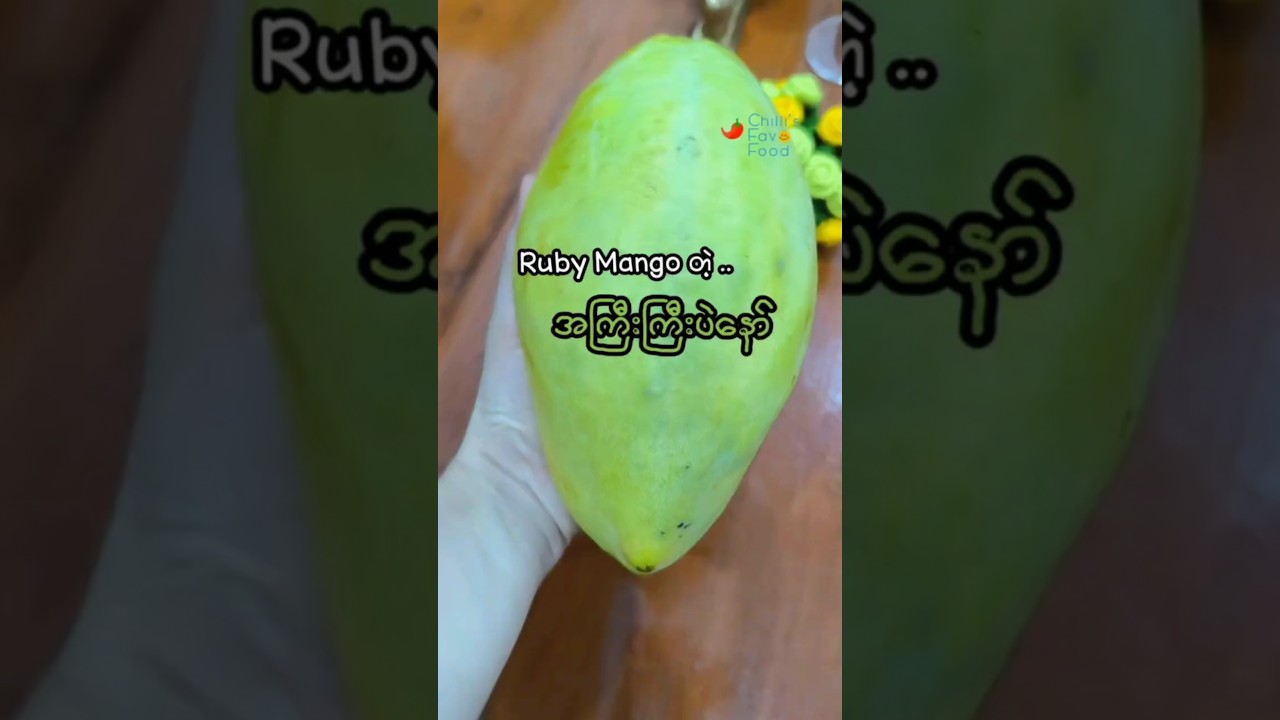 သရက်သီး သုံးလုံးစာလောက်ရှိတဲ့Ruby Mango