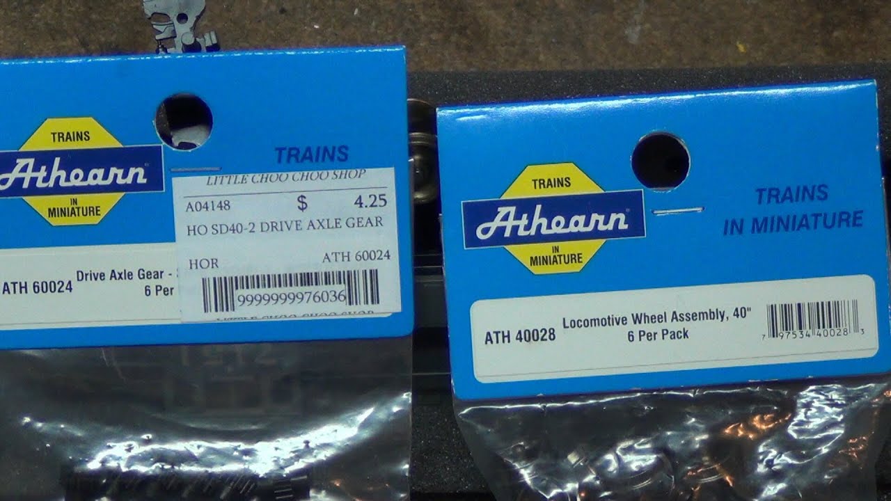 Athearn Drive Wheel replacement on two Athearn U-Boats