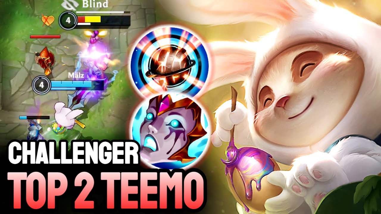 WILD RIFT TEEMO - TOP 2 TEEMO GAMEPLAY - CHALLENGER RANKED