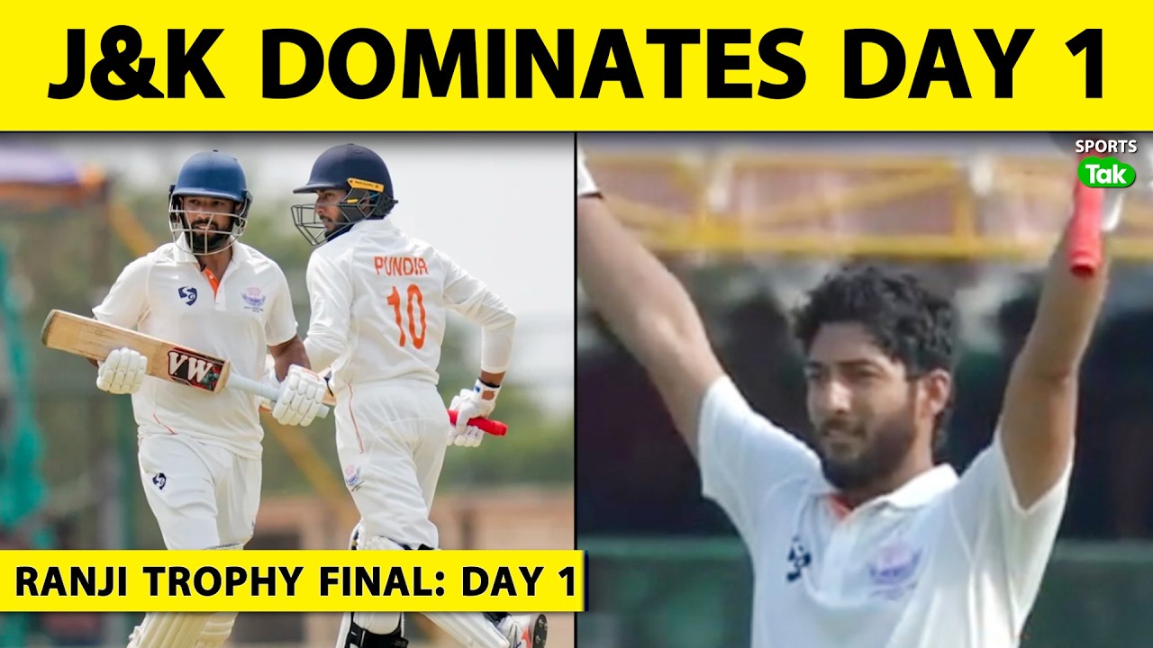 🔴J&K VS KAR, RANJI FINAL: J&K STUNNING BATTING ON DAY 1, SHUBHAM PUNDIR BRILLANT 117*, J&K: 284/2