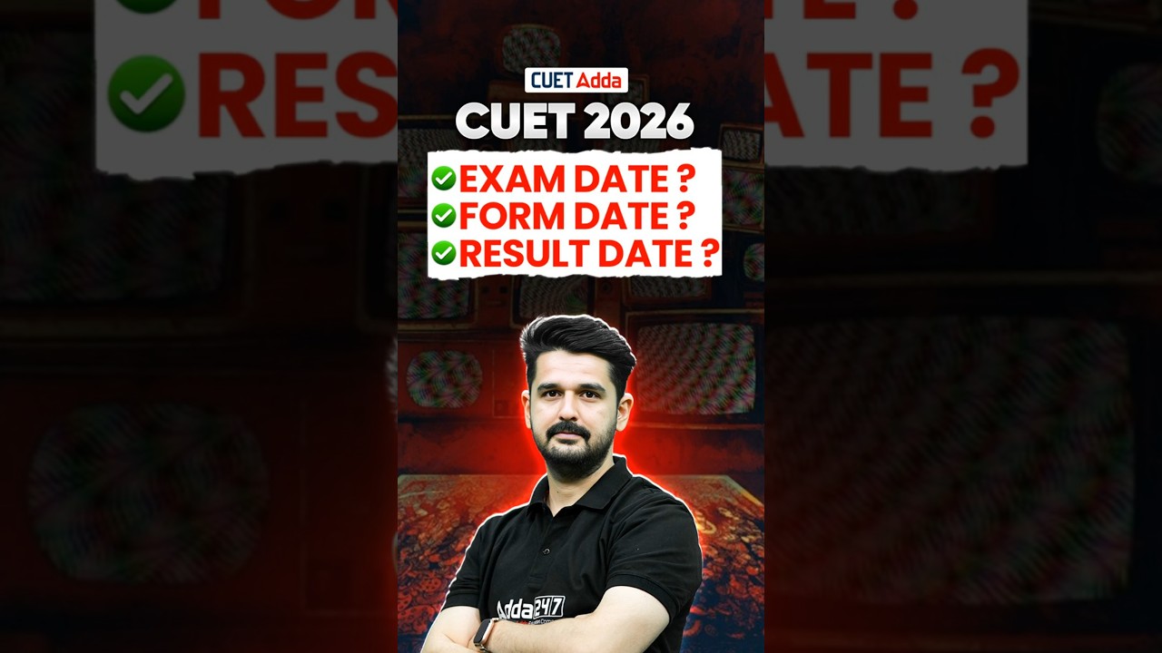CUET 2026 Application Form ,Exam Date & Result Dates 🗓️ #shorts