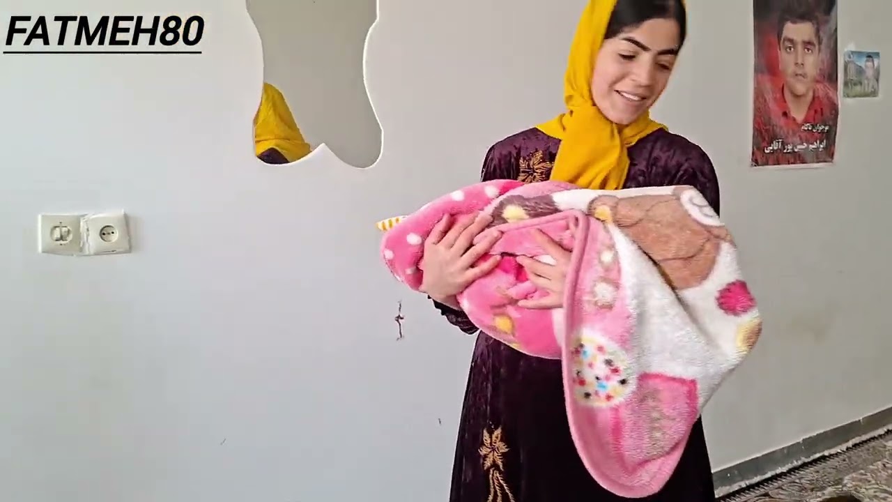 Fatima doing daily chores