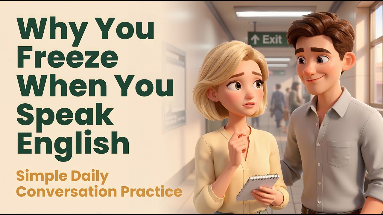 Why You Freeze When You Speak English |Simple Daily Conversation Practice | Learn English Naturally