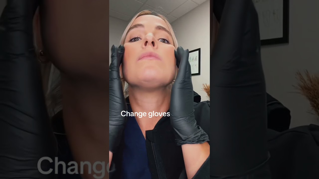 Is your dentist doing this?  Oral cancer screening! #dentist #dentaloffice #dentalshorts #shorts