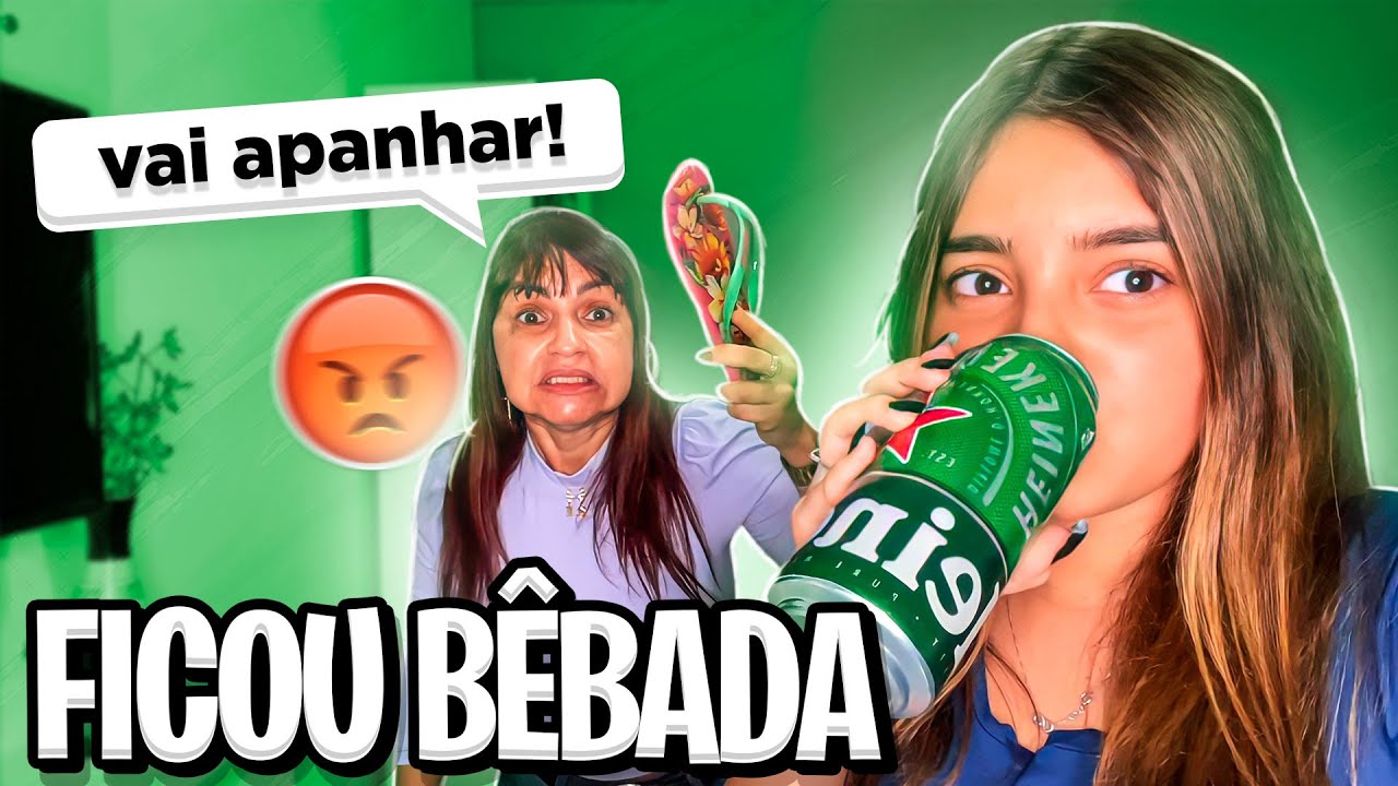 FINGI ESTAR BÊBADA NA FRENTE DA MINHA MÃE !!!! *deu ruim*