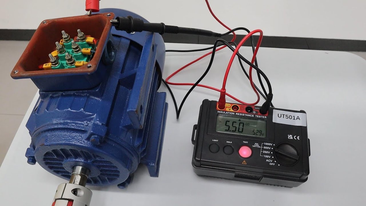 Insulation Resistance Tester: Insulation Diagnosis of a 3-Phase Motor