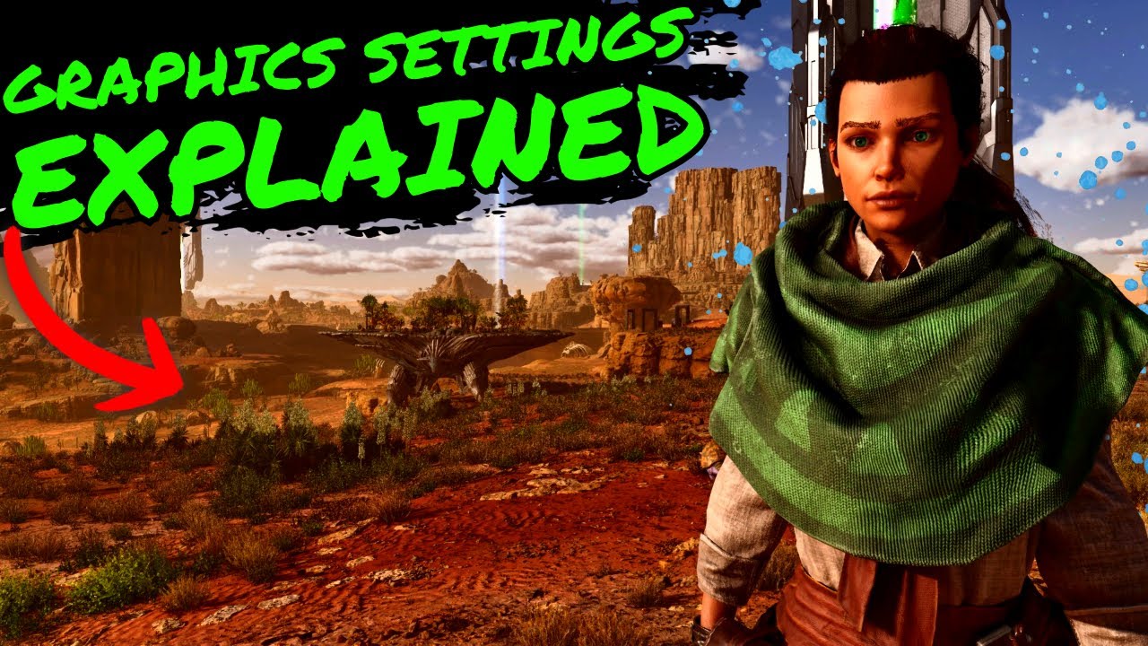 Graphics Settings Explained in Ark Survival Ascended! How to Get more FPS and Better Quality!!