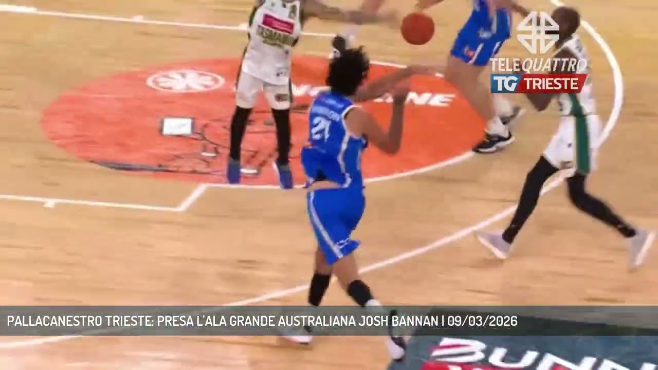 PALLACANESTRO TRIESTE: PRESA L'ALA GRANDE AUSTRALIANA JOSH BANNAN | 09/03/2026