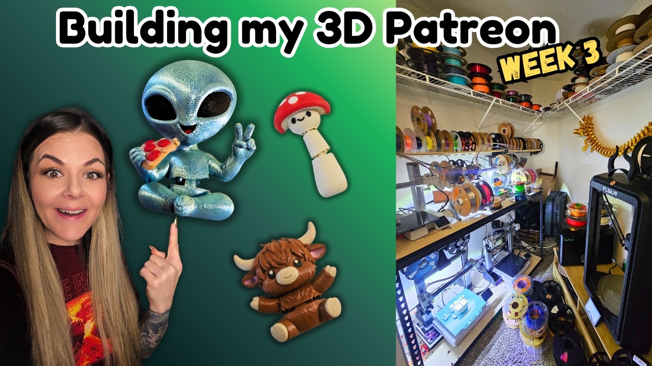Моя ферма 3D-печати: За кулисами создания моей 3D-печатной фермы. Patreon (неделя 3)