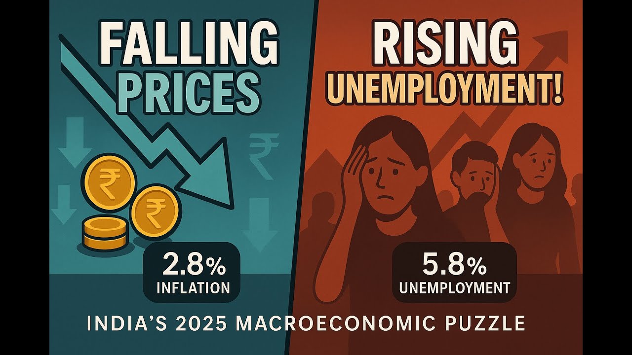 India&rsquo;s Jobless Growth: The Truth Behind Falling Prices | Vajiram and Ravi