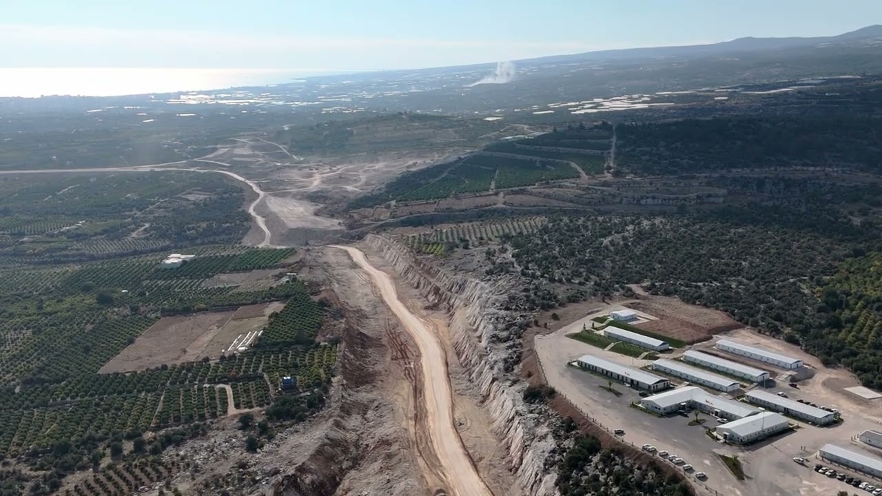 Çeşmeli Kızkalesi otoyol çalışması