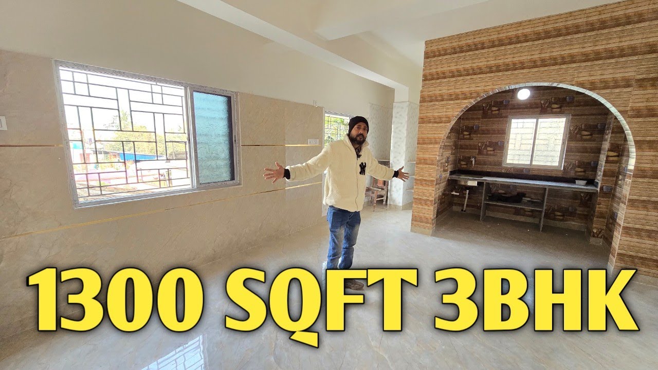 1300 SQFT BIG SIZE 3BHK FLAT / ষ্টেশন থেকে 5 মিনিট হেঁটে / Mr. Ajoy / BRAND NEW FLAT FOR SALE