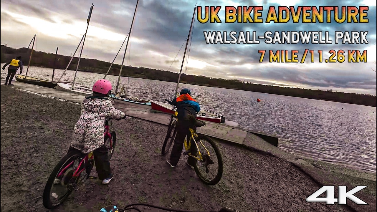 Family Biking Adventure!!  7 Mile UK Rideout Walsall to Sandwell Valley Full Length 4K HD Video!