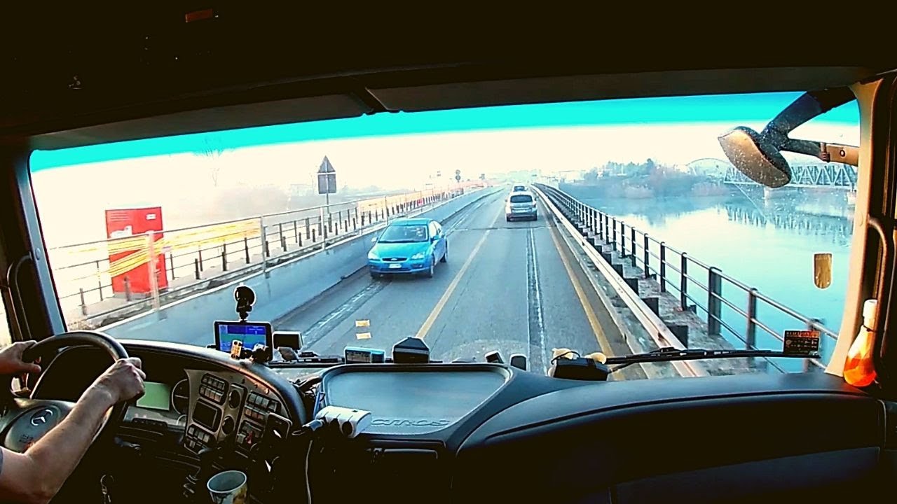 CV Driving Mercedes Actros - Cabin View Driving | Relaxing Truck Drive #12