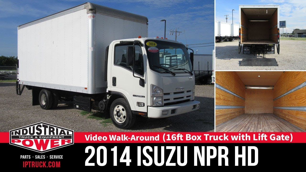 16ft Box Truck | 2014 Isuzu NPR HD with Lift Gate | Dallas Box Trucks