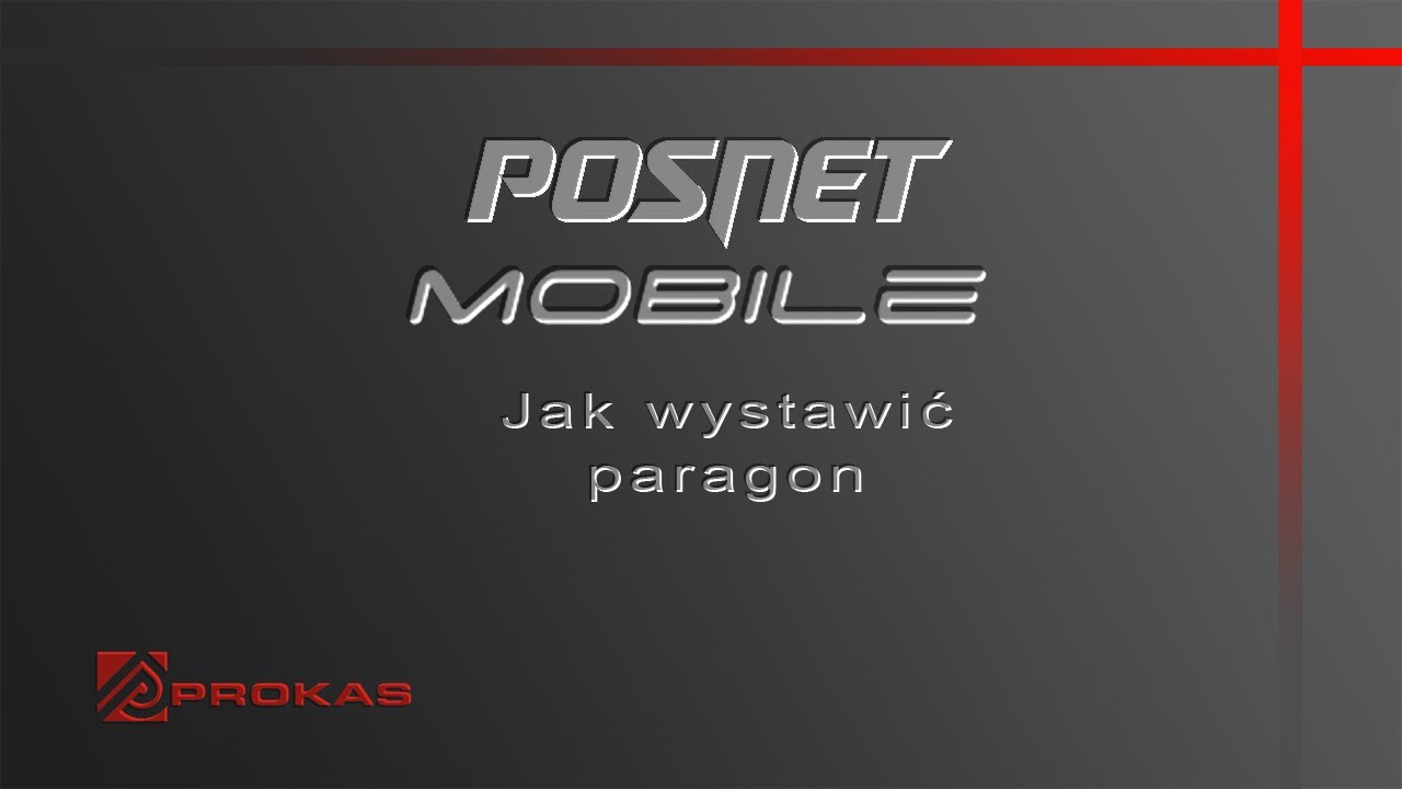 Kasa fiskalna Posnet Mobile ONLINE - jak wystawić paragon