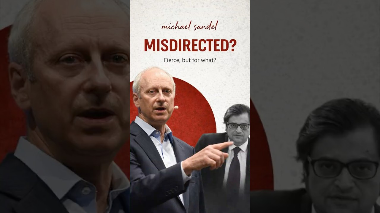Harvard Prof STUNNED by Indian TV: Michael Sandel on 