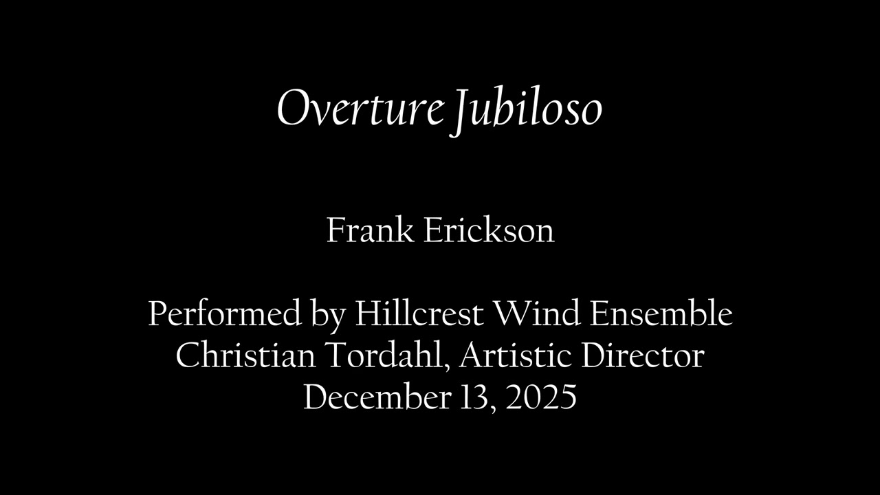 Overture Jubiloso Frank Erickson