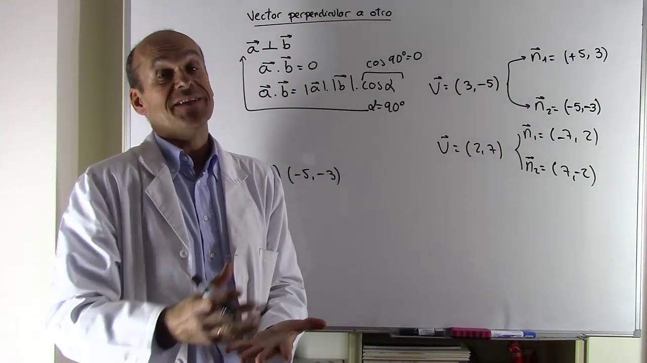 VECTOR PERPENDICULAR A OTRO.