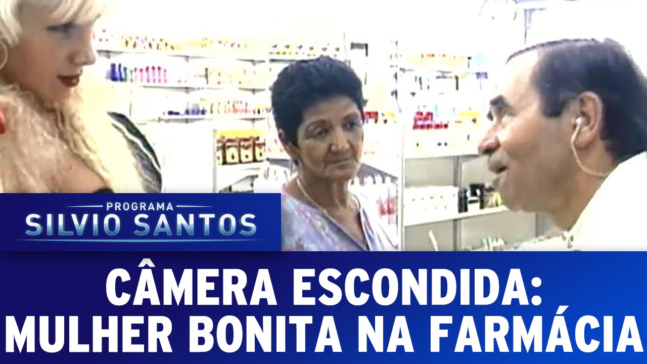 C&acirc;mera Escondida (04/09/16) - Mulher bonita na farm&aacute;cia