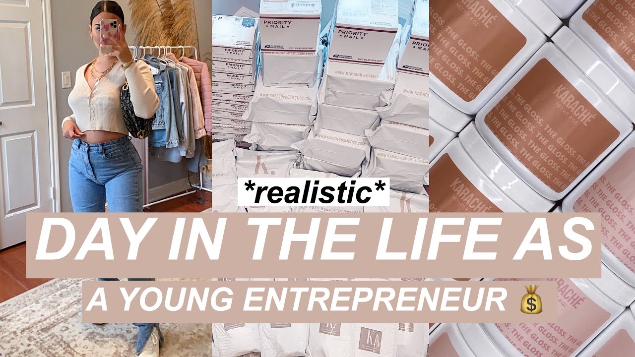 💰 DAY IN MY LIFE As A Young Entreprenuer: Packaging Orders, Checking Emails, & Running Errands