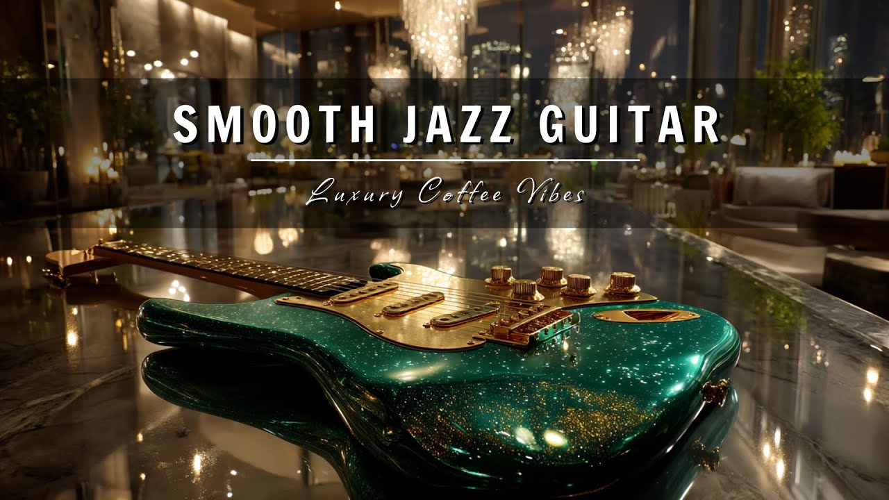 Smooth Jazz Guitar Music - Cool Cafe Vibes • Relaxing Guitar Music for Cafe, Study & Work