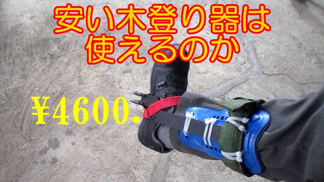 安い木登り器が使えるかどうか試してみた　ー　ボロ家暮らしの日常
