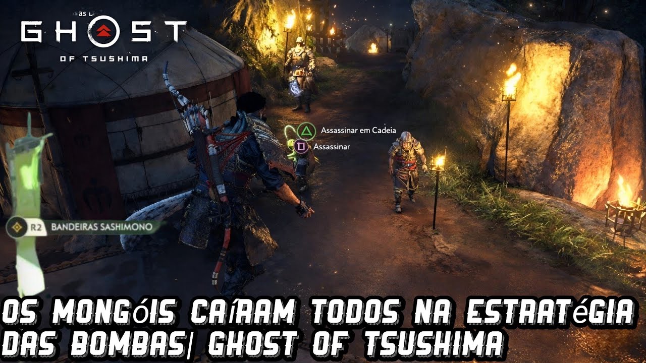Ghost of Tsushima  - Eliminei os Mongóis e Recuperei as bandeiras sashimono