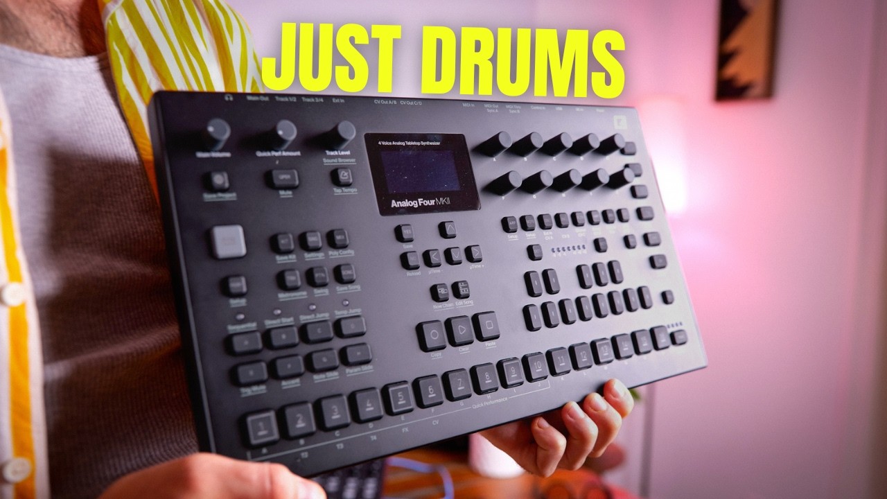Using the Analog Four MKII as a straight up drum machine