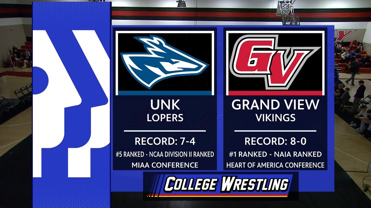 College Wrestling: University of Nebraska-Kearney at Grand View University (Men)