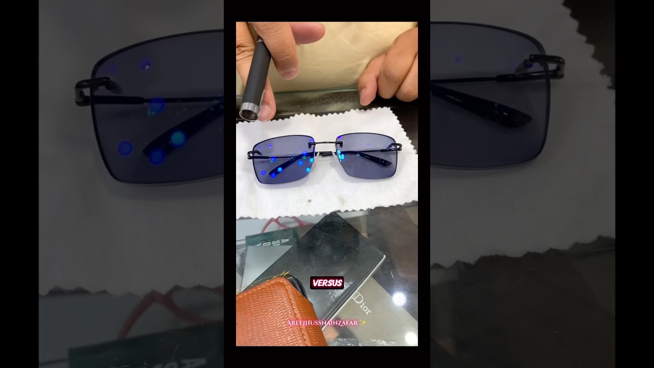 Blue Cut Lens vs. Ordinary Anti-Glare Lens &mdash; Test/Difference! #polarizedglasses #glasses #polarized