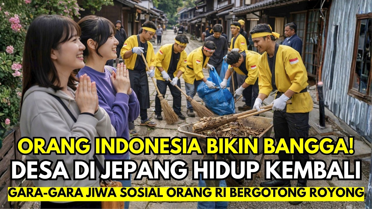 Bikin Bangga! Jiwa Sosial Orang Indonesia Hidupkan Kembali Desa di Jepang