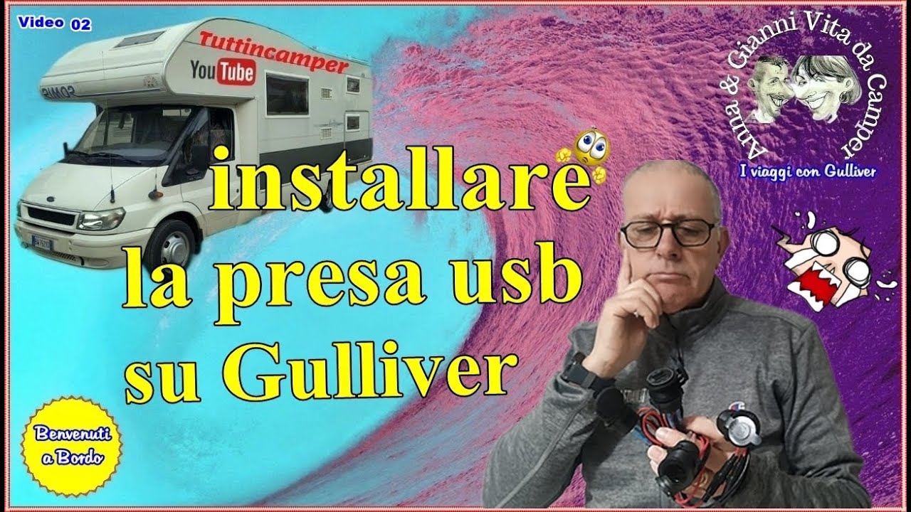 🚚 Installiamo delle comode prese USB nel Camper ➡ I viaggi con Gulliver