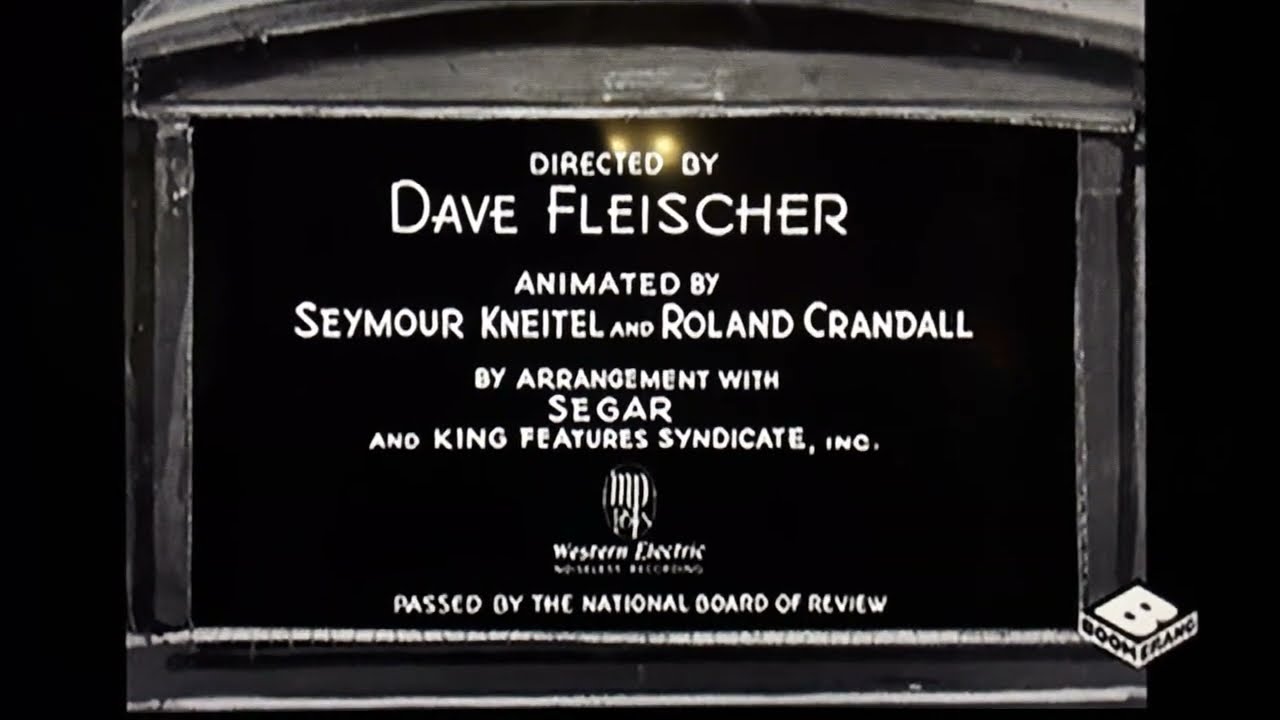 Popeye The Sailor Man | Axe Me Another | 1934 | Opening and Closing (Boomerang Screenbug)