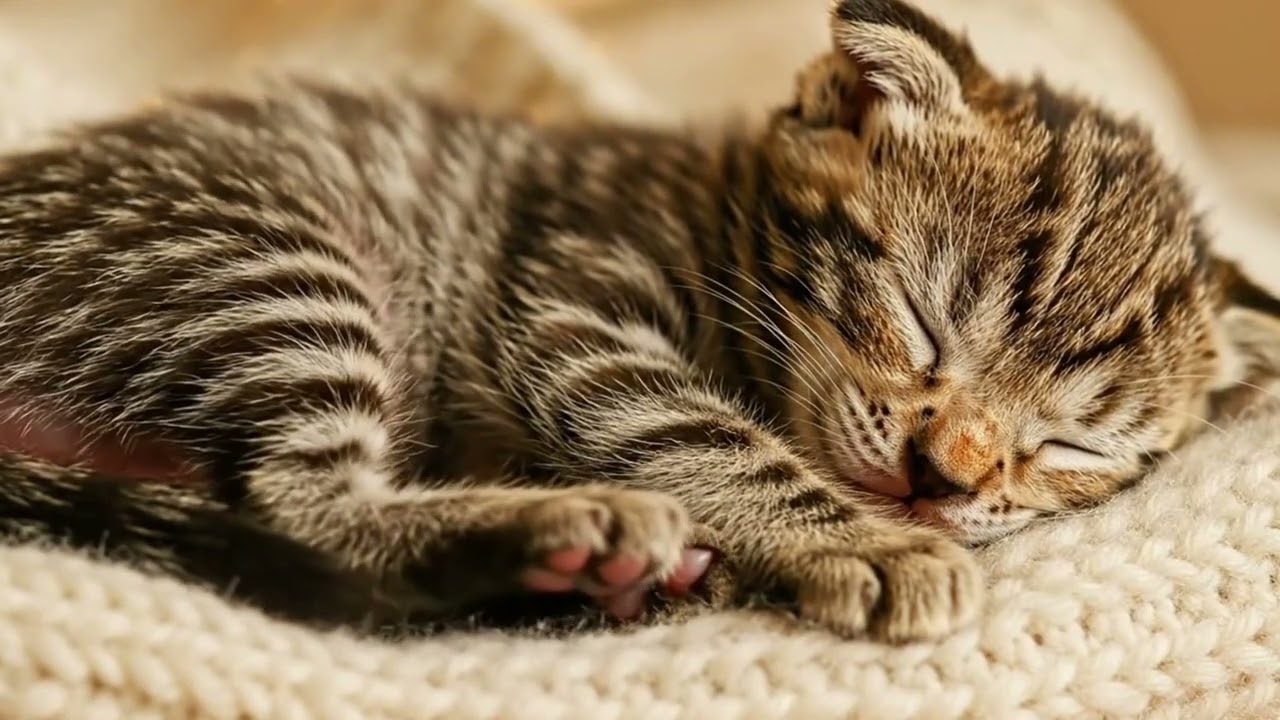 Deep Sleep ASMR | Tiny Kitten’s Squeaky Snoring & Purring 🐱💤
