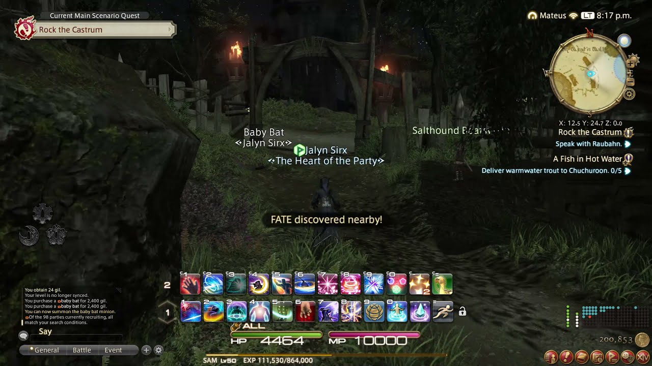 Baby bat minion in FINAL FANTASY XIV Online