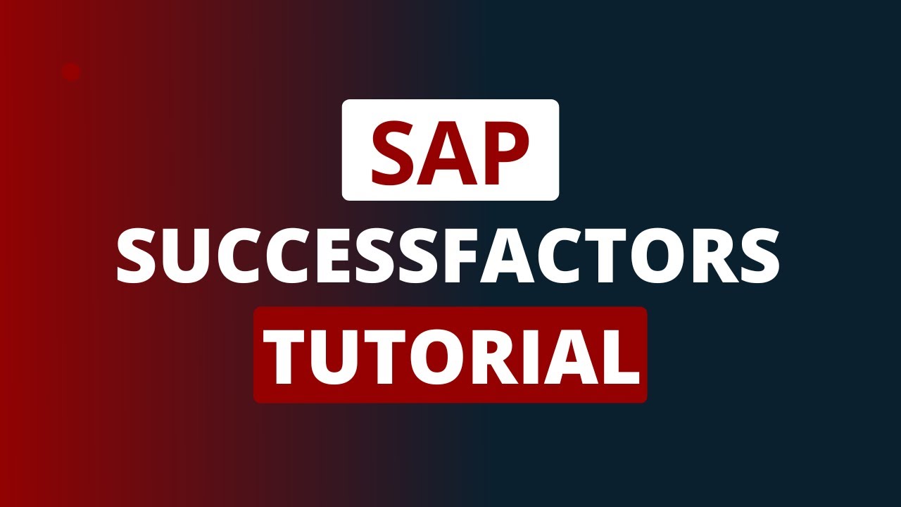 Position Management in SAP SuccessFactors | SAP SuccessFactors Training | SAP Tutorial | Learn SAP