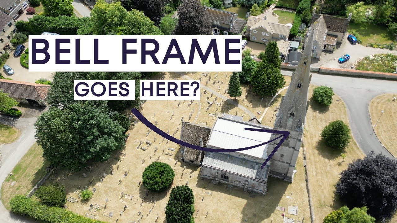 The Bell Frame goes UP the Tower!