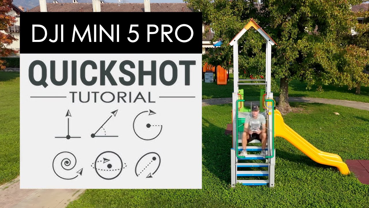 DJI MINI 5 PRO QUICKSHOTS TUTORIAL Fa tutto il drone !!!