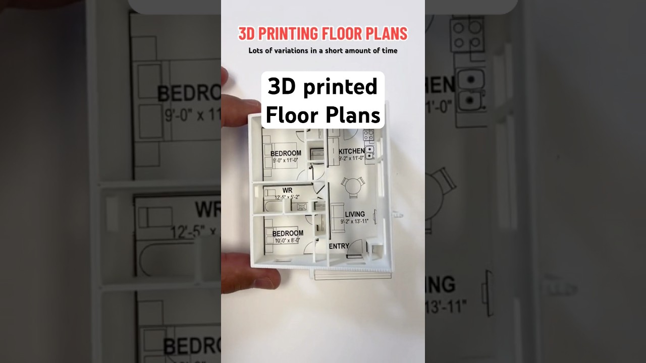 3D printed floor plans! Designed in Revit and printed on my Prusa, it&rsquo;s fun, easy, and effective!