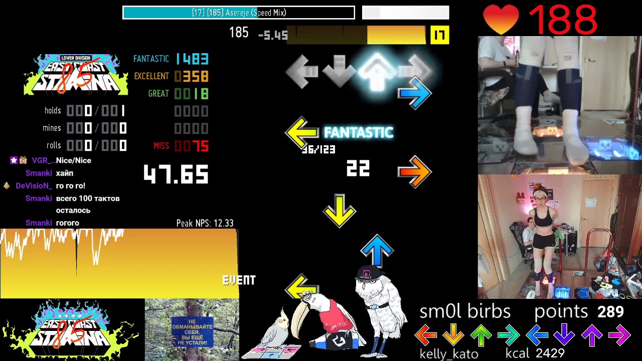 ITG - Asereje (Speed Mix) 17 - 185 bpm - kelly kato - 83.01%