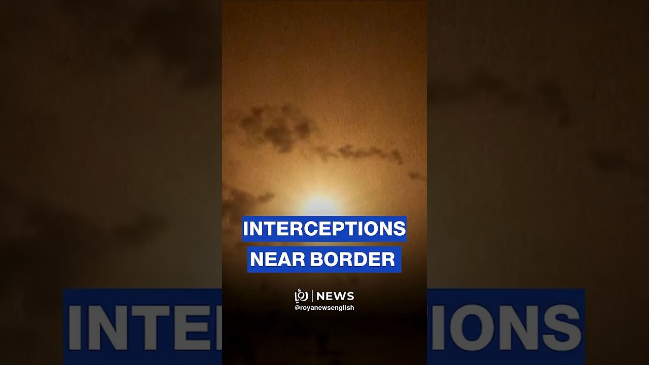 Interceptions in the sky seen from 'Israel'-Lebanon border
