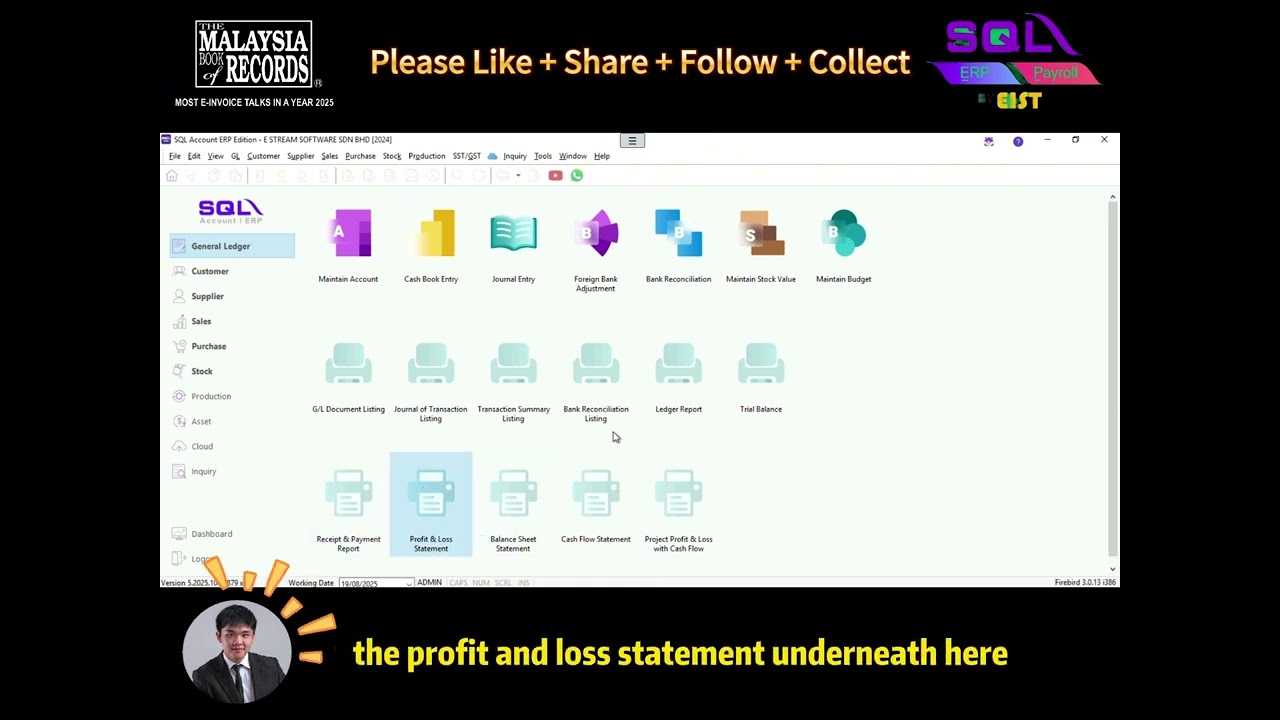 📈 SQL Accounting Tutorial: How to Preview Profit & Loss (P&L) Statement