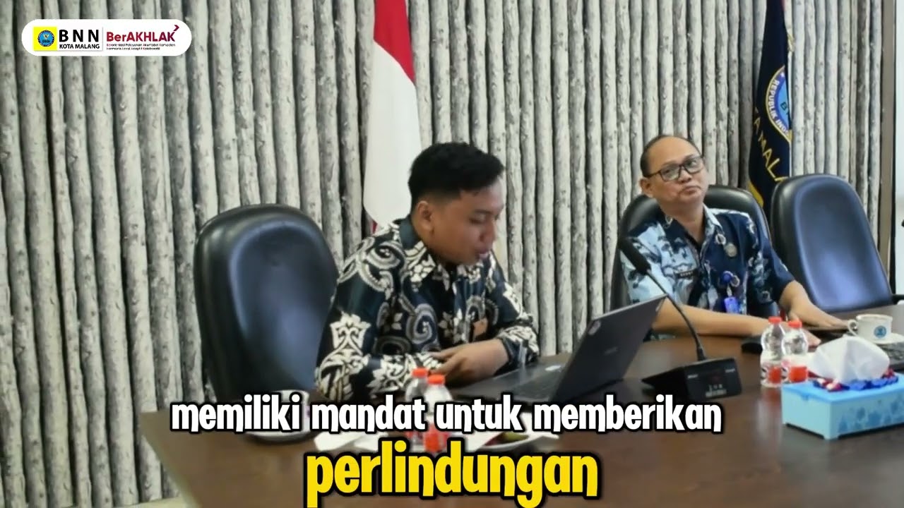 Audiensi dari LPSK (Lembaga Perlindungan Saksi dan Korban) di Kantor BNN Kota Malang