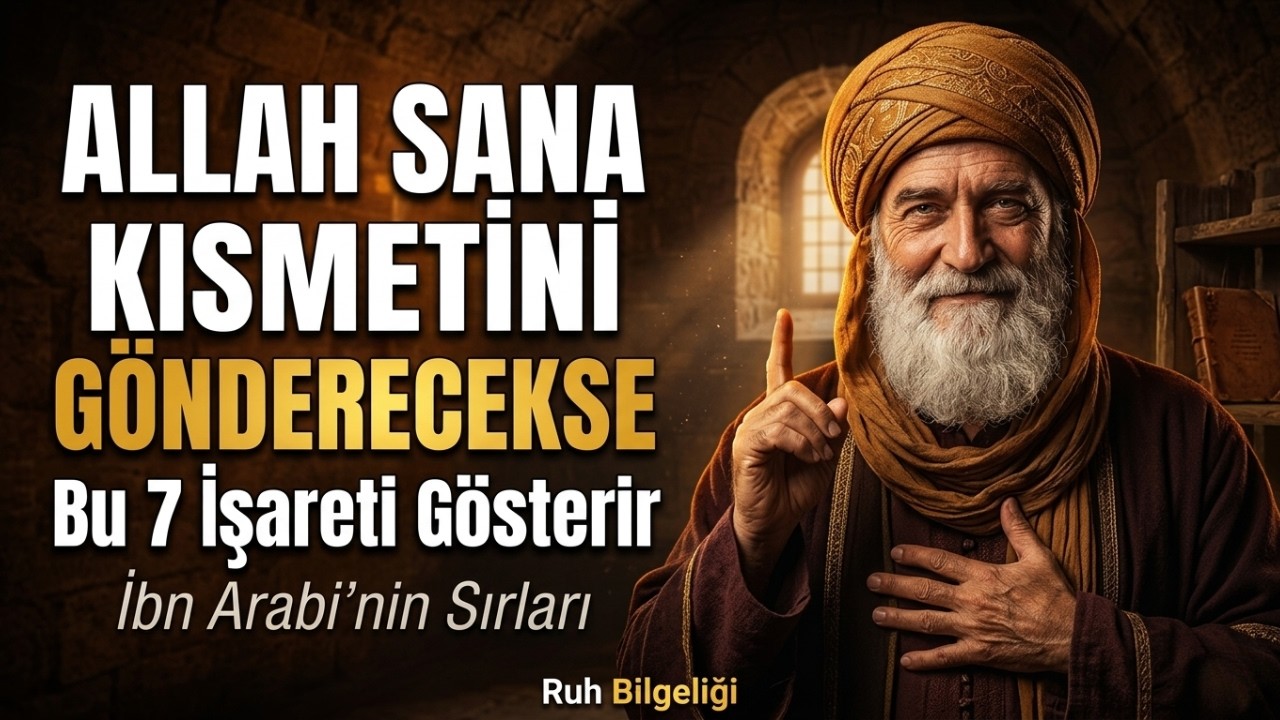 ALLAH Sana Kısmetini Gönderecekse, Bu 7 İşareti Gösterir | İbn Arabi (KISMET)