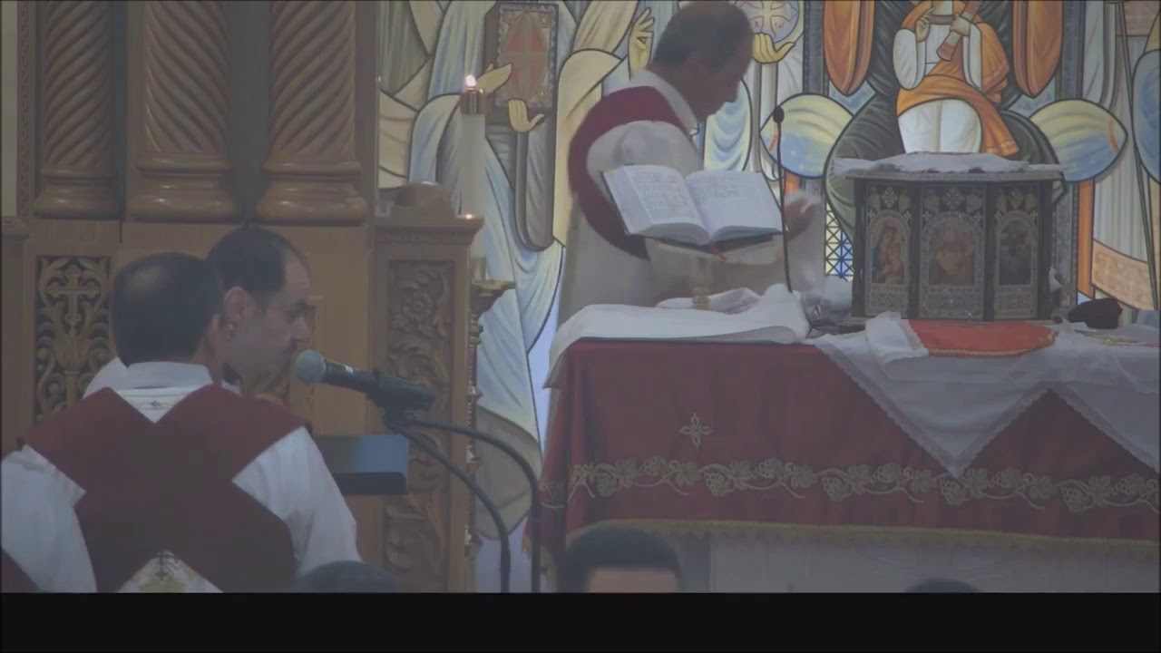 Arsani Sidarous & Deacon Boules Malak - Distribution of the holy Mysteries - Nov 03, 2019