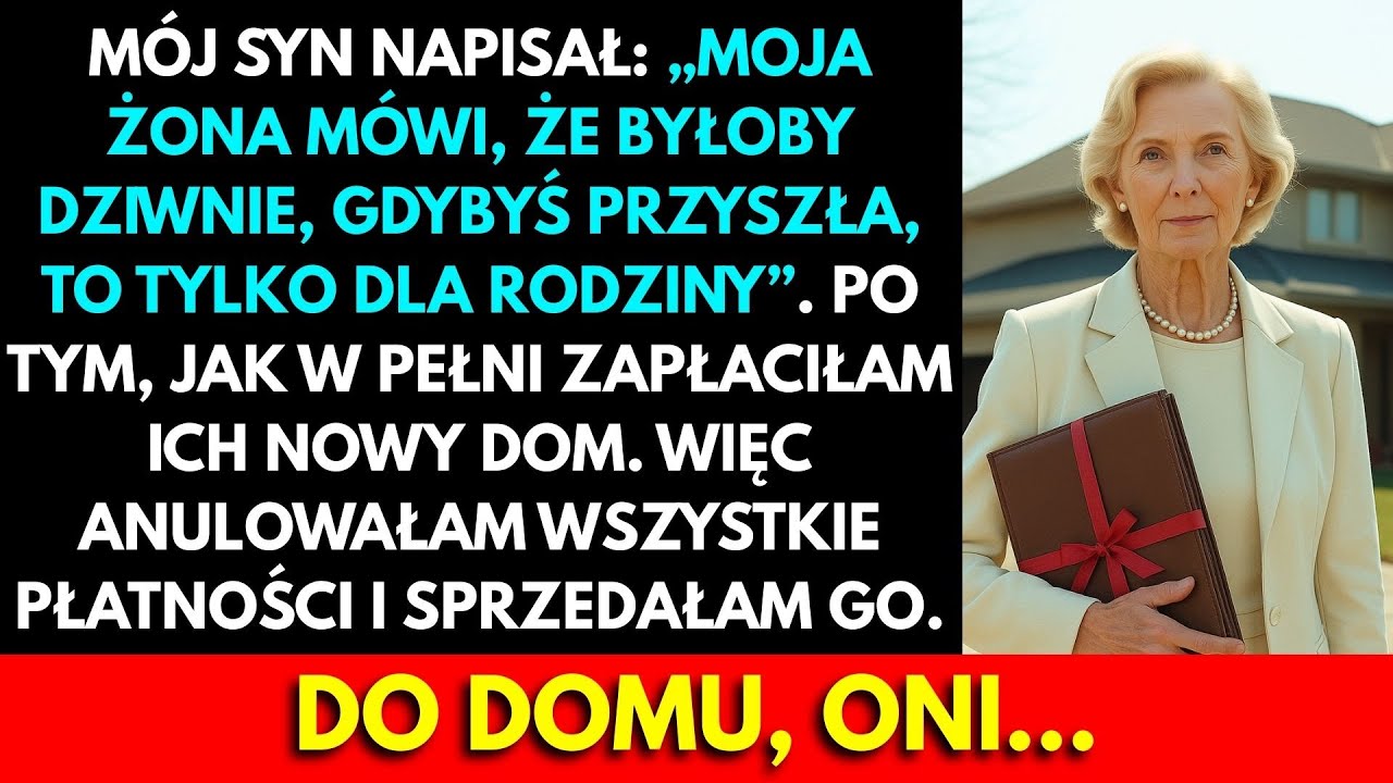 Mój Syn Napisał: „Moja Żona Mówi, Że Byłoby Dziwnie, Gdybyś Przyszła, To Tylko Dla Rodziny”