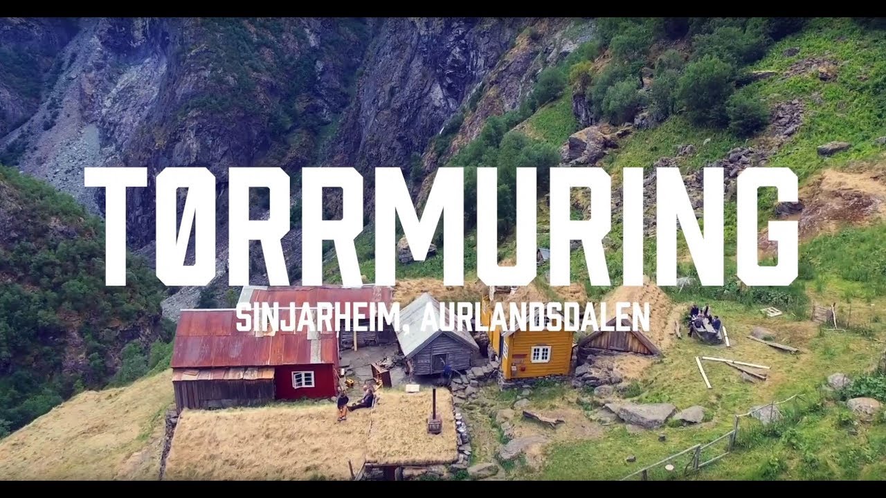 TØRRMURING i AURLANDSDALEN med Fortidsminneforeningen.