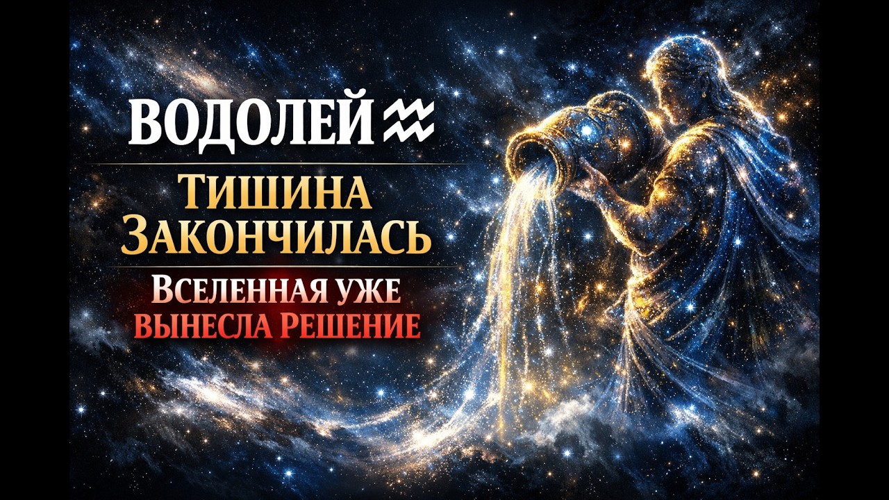 ВОДОЛЕЙ ♒: ТИШИНА ЗАКОНЧИЛАСЬ. ВСЕЛЕННАЯ УЖЕ ВЫНЕСЛА РЕШЕНИЕ